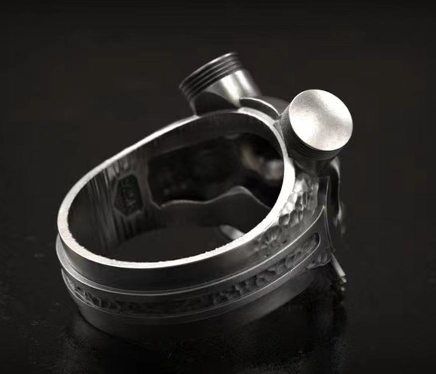 Retro Constellation Skull Alloy Unisex Rings display picture 1