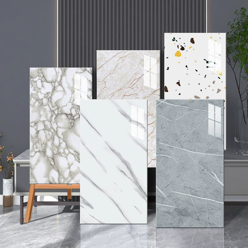 Self-adhesive waterproof wallpapers on wall, marble wall sticker