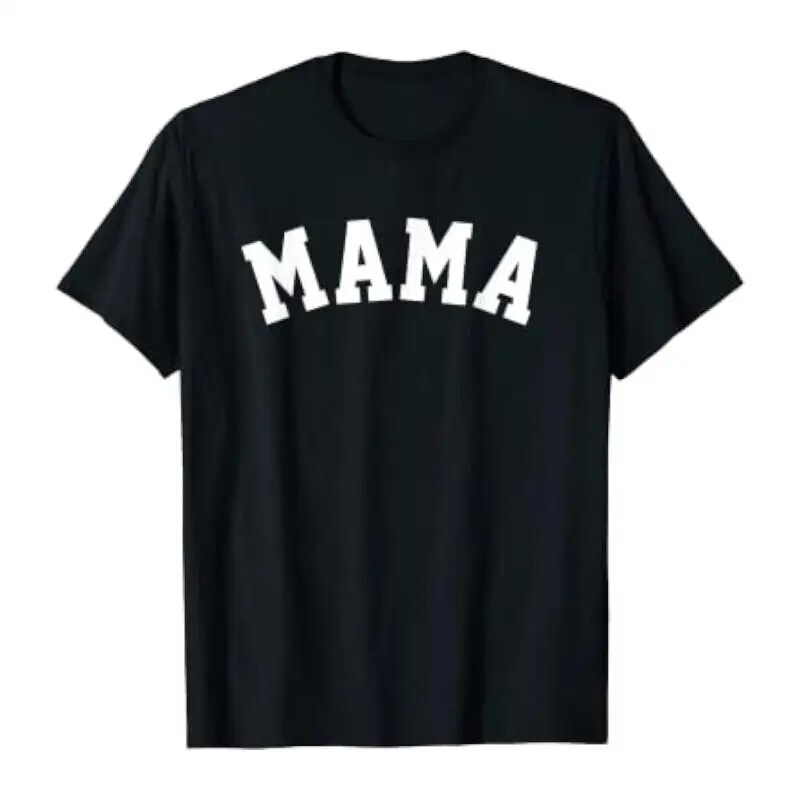 【European Size 180Gsm】New Mom University Sports Design Mother's Day T-Shirt 【European Size 180Gsm】New Mom University Sports Design Mother's Day T-Shirt