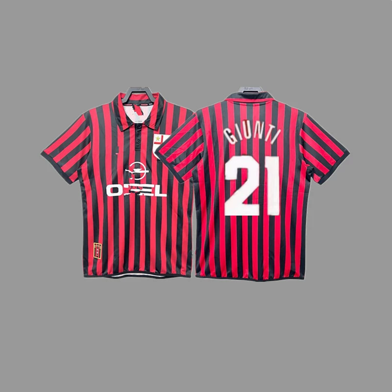 AC ретро майка футбольная форма Инзажимаальдин Шевченков Круи Конестакака майка