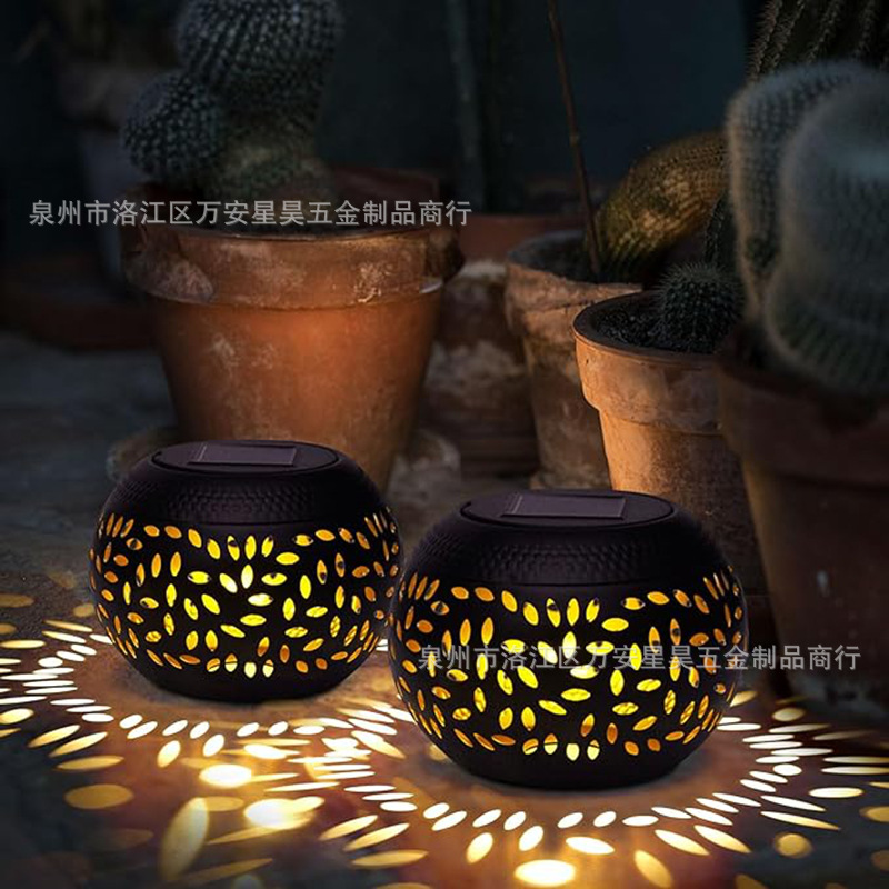 跨境专供景观灯太阳能户外防水台阶装饰庭院草坪投影天黑自动亮灯