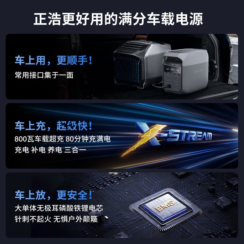 ECOFLOW Zhenghao 屋外電源 1800 ワット大容量ポータブル緊急バッテリーモバイル電源 DELTA 3|undefined