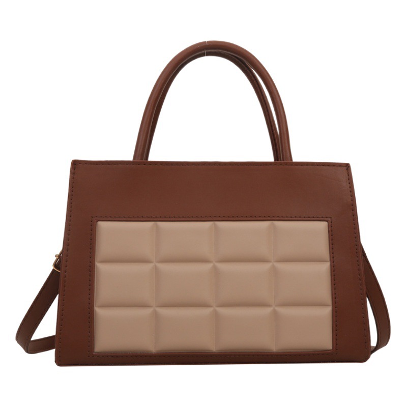 2023 invierno nuevo bolso de hombro de alta textura bolso de hombro personalizado todo partido simple moda bolsa de tela escocesa de las mujeres