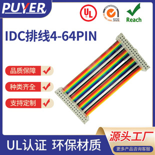 Dongguan Color Line Factory Idc Color Line Assembly and Processing 1.27 Color Line with Plug