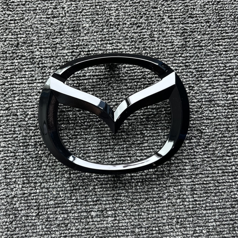 Suitable for Mazda 3 Axela Overseas Version Front and Rear Car Logo Black Warrior Modified Mazda3 Letter Logo Tail Logo