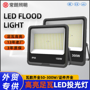 Cross-border outdoor mains flood light waterproof and dustproof super bright flood light high-power outdoor lighting