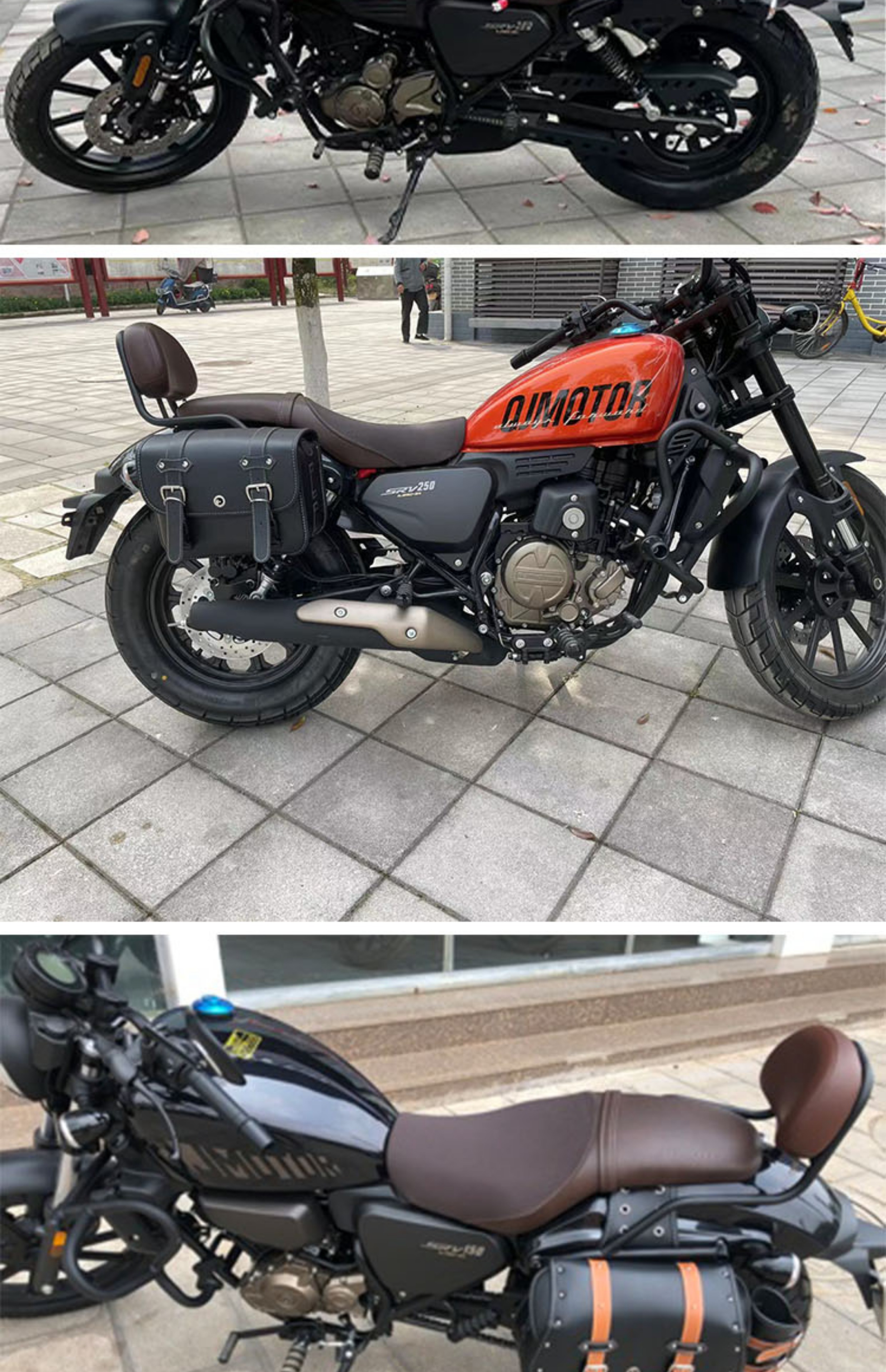 Suitable for Qianjiang QJ flash 150/250/350 motorcycle new rear backrest low short low tail modification accessories