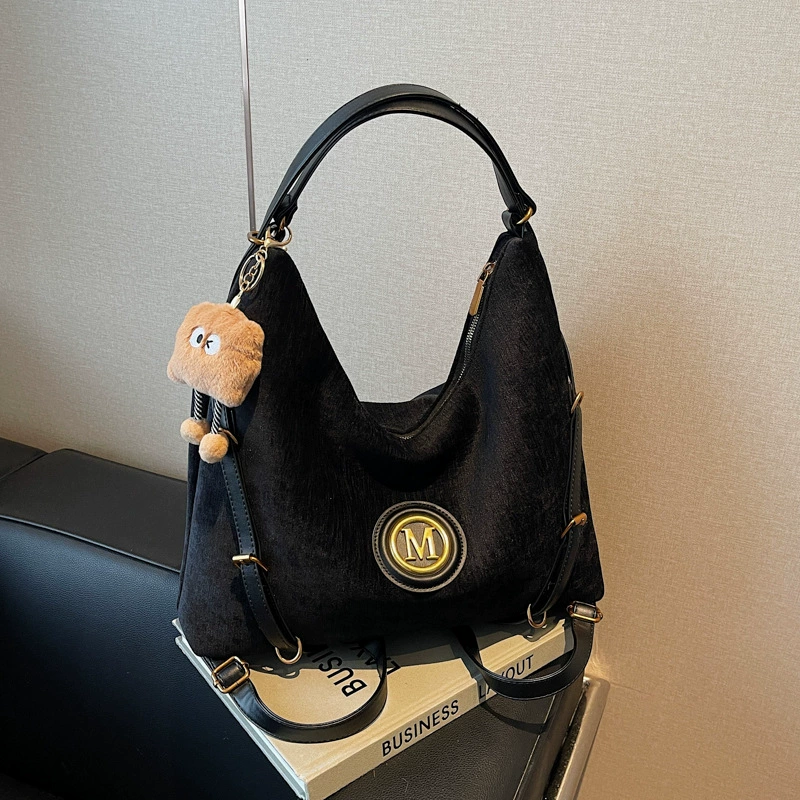 Capacious fashionable universal shoulder bag, backpack, city style
