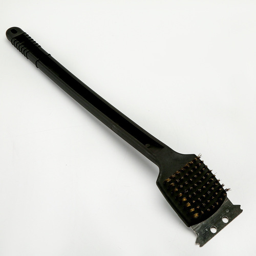 Direct selling 8 inch, 12 inch, 18 inch round tail pp handle wire brush barbecue brush cleaning brush BBQ tool