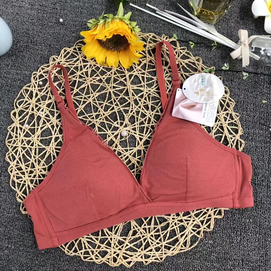 Filipinas Malasia ropa interior brillante sexy sujetador inalámbrico pecho contrayendo sujetador anti-flacidez al por mayor