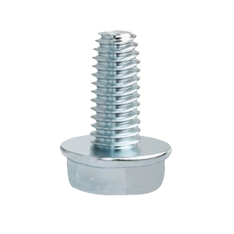 Brida galvanizada diente triangular tornillo auto-tofante hexagonal cóncavo con brida de cerebro antideslizante auto-bloqueo cóncavo plano M4M5M6