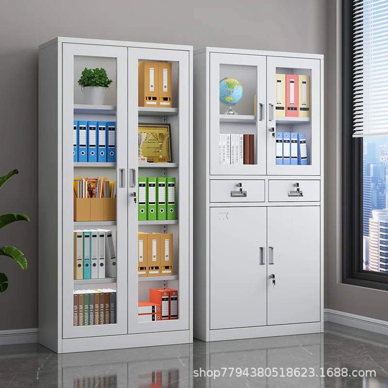 Steel file cabinet, office metal filing cabinet, financial document storage cabinet with lockable drawers, low cabinet – manufacturer