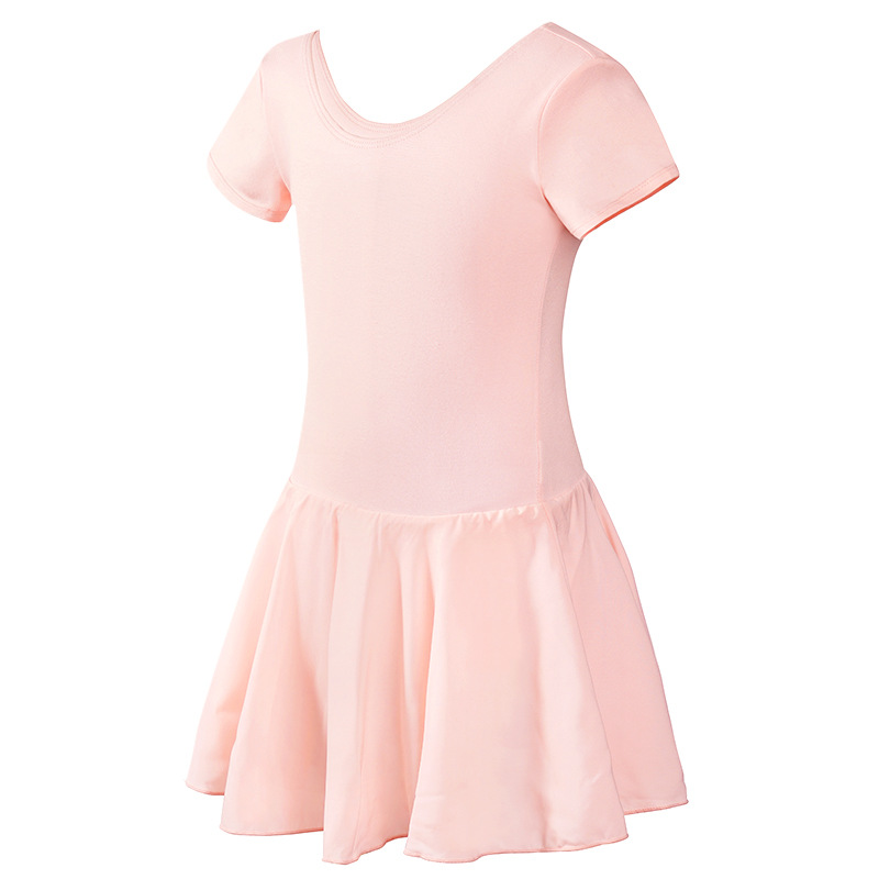 Verano para niños falda de ballet de manga corta para mujer falda de princesa de jardín de infantes para niñas ropa de baile ropa de práctica de todo fósforo