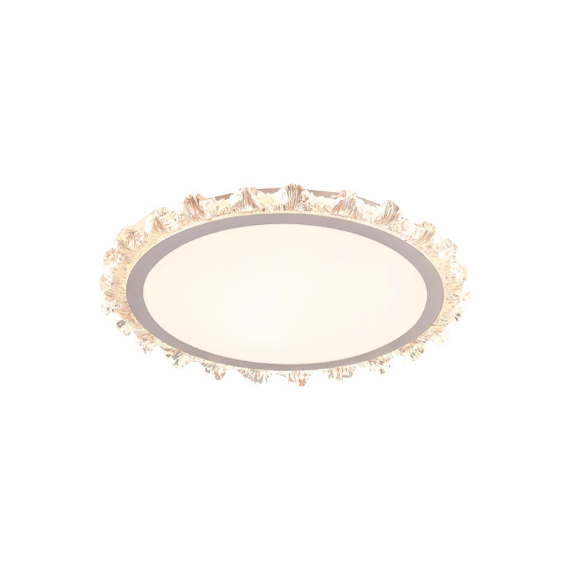 lámpara de techo luminaria de habitación dormitorio principal simple estilo francés luz de techo espectral totalmente inteligente flores 2024 dormitorio