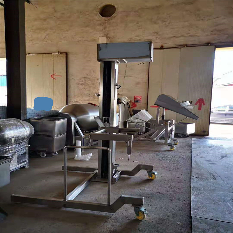 不锈钢肉制品转运提升机 商用物料提升输送机