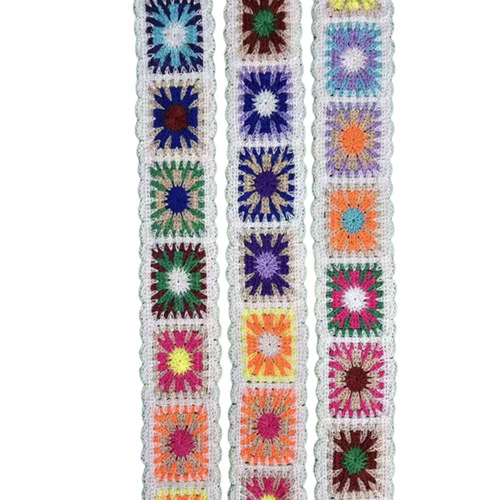 Yatex Embroidered Products, Bohemian Style Colorful New China Style Polyester, 4.5cm Imitation Hand-Hook Barcode Ethnic