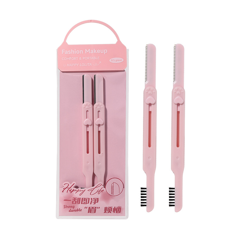 LMLTOP Paquete de 3 recortadores de cejas plegables, herramientas de belleza, cuchillas para cejas, juego de rasuradores de cejas para mujer A0369