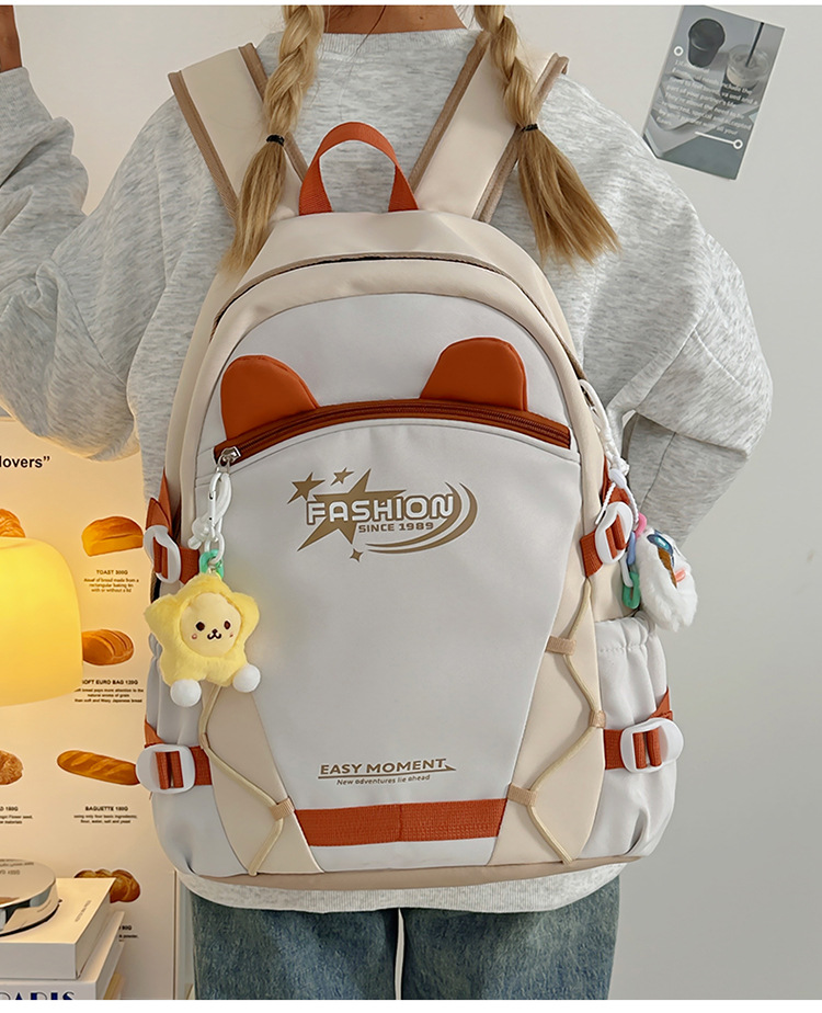 Zaini per bambini Zaino Nuovo stile Moda Stile carino Grande capacità Zaino per studenti delle scuole medie Zaino semplice e versatile_voghion.com