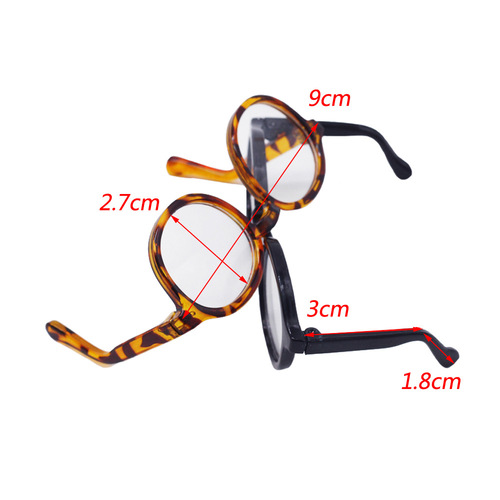 3 points BJD doll glasses 60cm doll salon doll dress up glasses 20cm EXO cotton doll transparent glasses