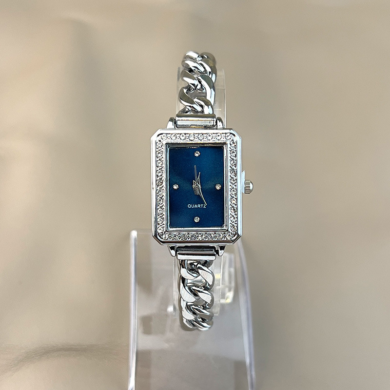 50g Weight Ordinary Glass Mirror Material Alloy Strap Material Watch Classification Pointer Display Type Single Folding Buckle Buckle Style Rectangle Dial Shape Daily Occasion Quartz Movement Geometric Pattern Women's Gender Simple Style Style Simple Style Geometric Single Folding Buckle Quartz Women's Watches 8