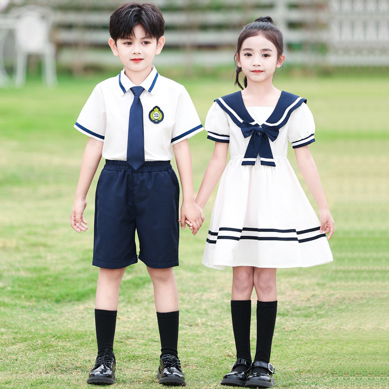 Children's Day Performance Chorus Performance Clothing Primary School Students Summer Graduation Photo Class Uniforms British Style Kindergarten Uniforms