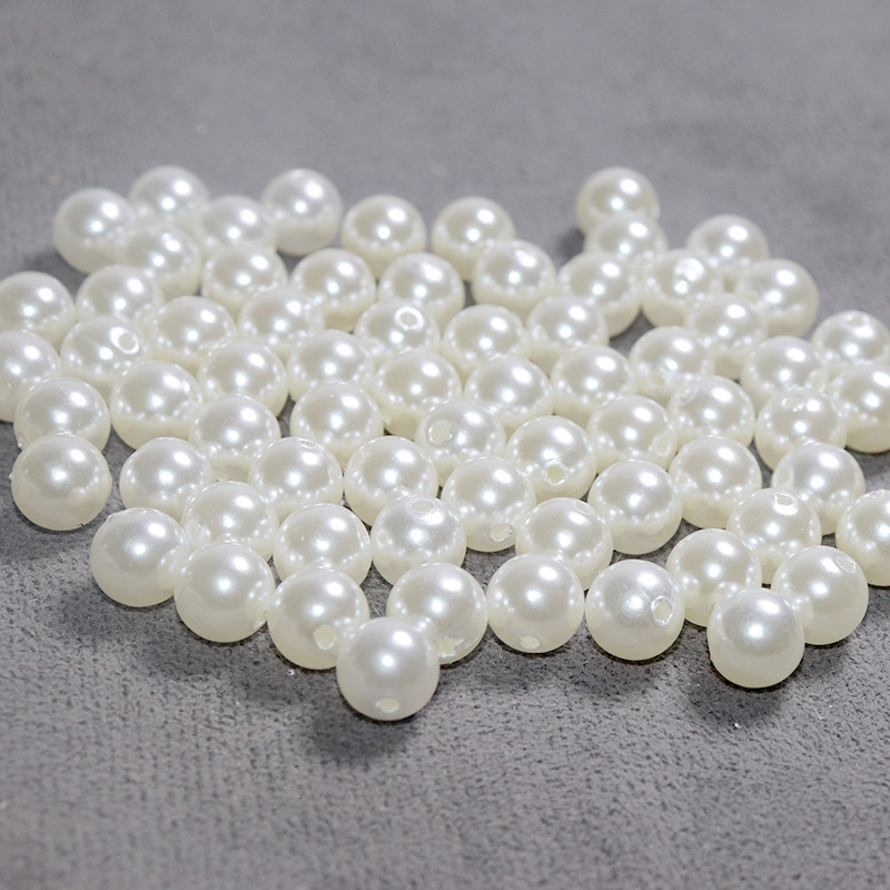 100 PCS/Package Quantity Imitation Pearl Material Geometric Pattern All Seasons Season 100 PCS/Package Imitation Pearl Geometric Polished DIY Ornament Accessories Beads