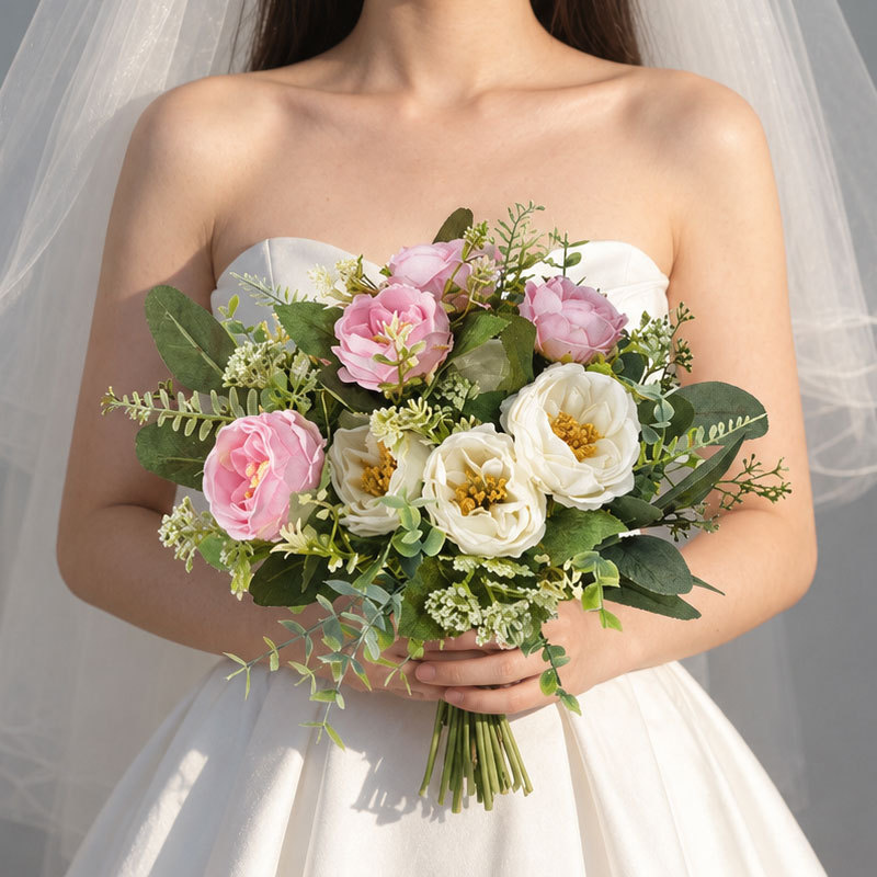 Ramas de Eucalipto Artificiales de Plástico para Boda y Decoración del Hogar
