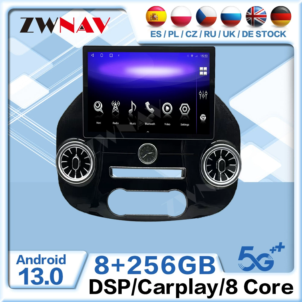 Подходит для Mercedes-Benz Vito W447 модифицированный 15-22 навигация octa-core 13.3-дюймовый интегрированный аппарат