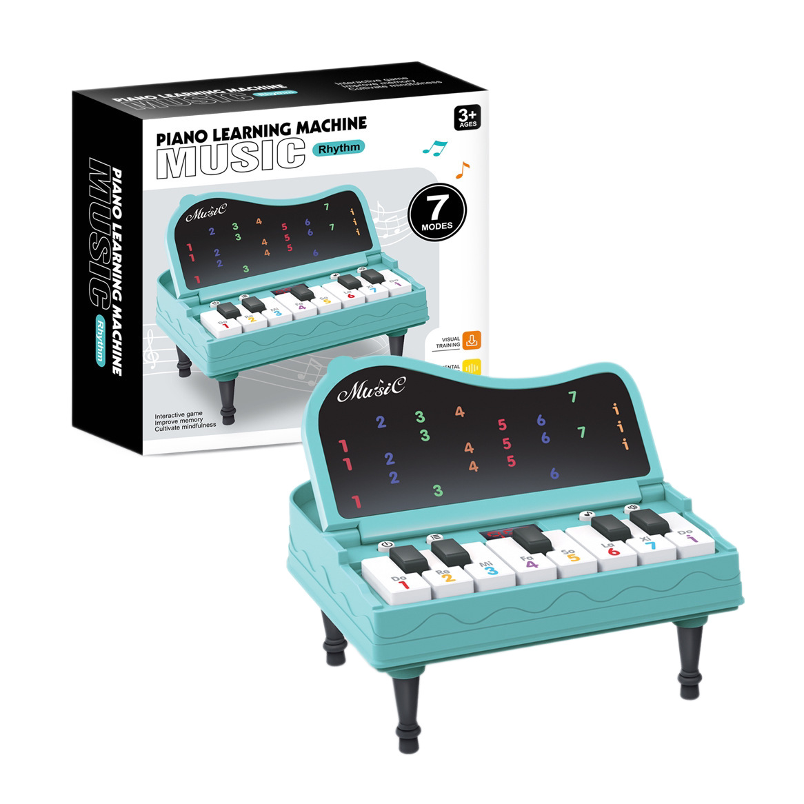 Mini piano transfronterizo juguetes infantiles simulación de piano de escritorio juguetes tocando piano electrónico juguetes bolsos colgantes