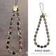 Ins Night Amethyst Mobile Phone Chain Short Wrist Lanyard Women's Fashionable Outdoor ccd Camera Pendant Case Strong Trendy