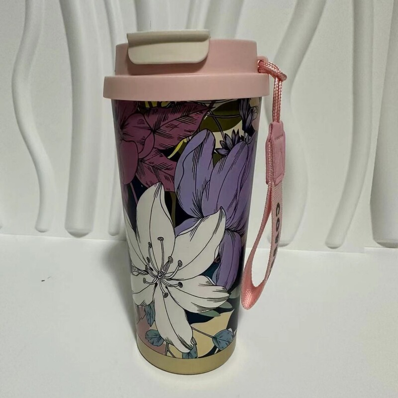 高颜値双飲コーヒーカップ316ステンレス保温カップ女性大容量車載屋外携帯シンプルカップ|undefined