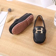 男童鞋黑色皮鞋儿童豆豆鞋真皮韩版潮学生表演出单鞋