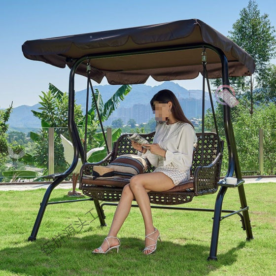 Outdoor Swing Courtyard Swing Outdoor Double Hammock Indoor Courtyard Cradle Household Garden Rattan Rocking Chair