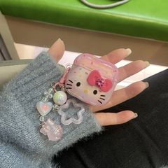 ソフト萌えかわいい蝶ネクタイKitty猫適用アップル無線bluetooth AirPodsProイヤホンケース1/2世代