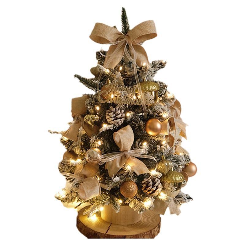 Shengyuan nuevo estilo de Navidad DIY escritorio árbol de Navidad mini decoración de árbol de Navidad decoración de la ventana del hotel
