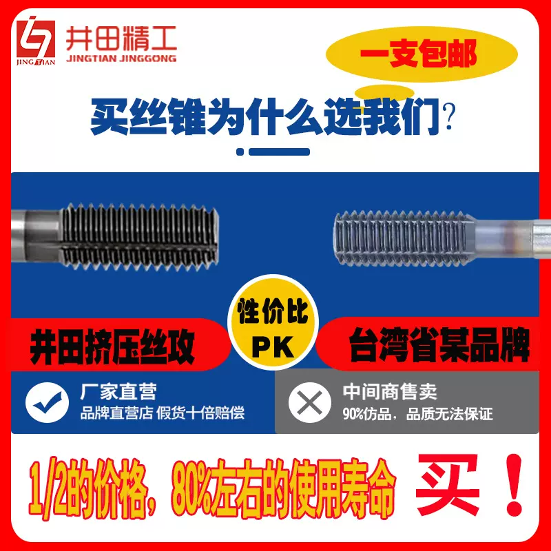 日本进口镀钴CPM粉末机用挤压丝锥M123456不锈钢钛合金调质钢丝攻