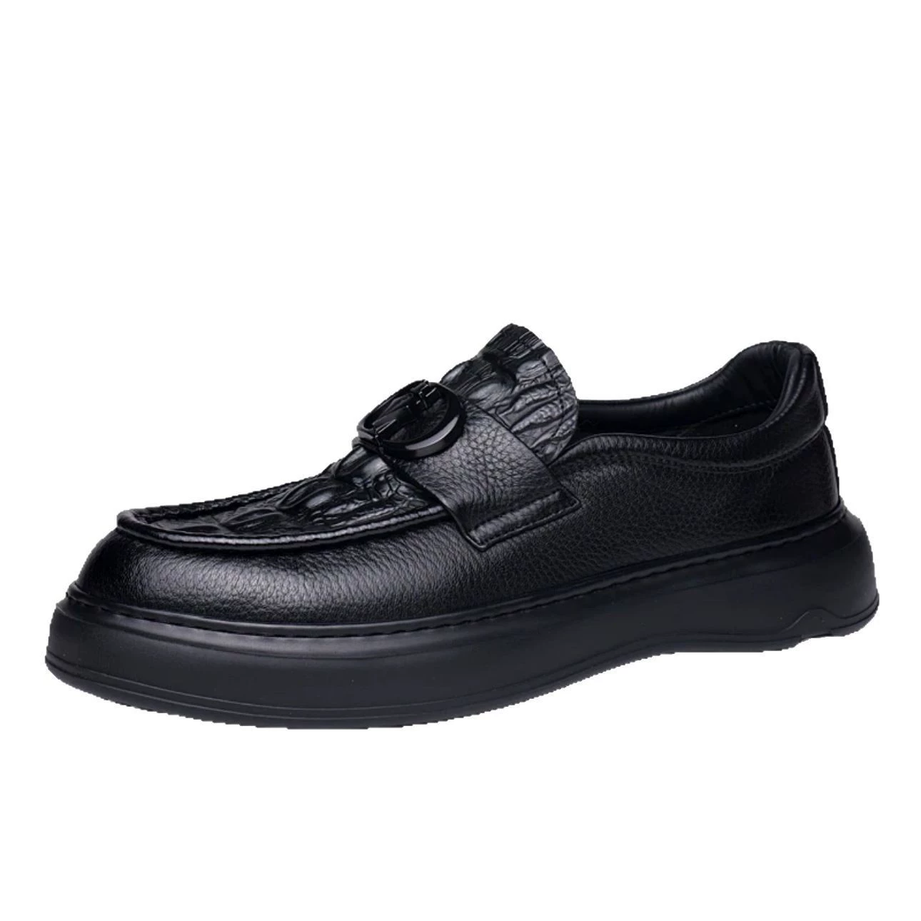 Мужские кожаные туфли из первосортной козьей кожи, новинка 2025 года, из натуральной кожи, мягкая подошва, мягкая поверхность, стильные британские повседневные кожаные туфли для бизнеса.