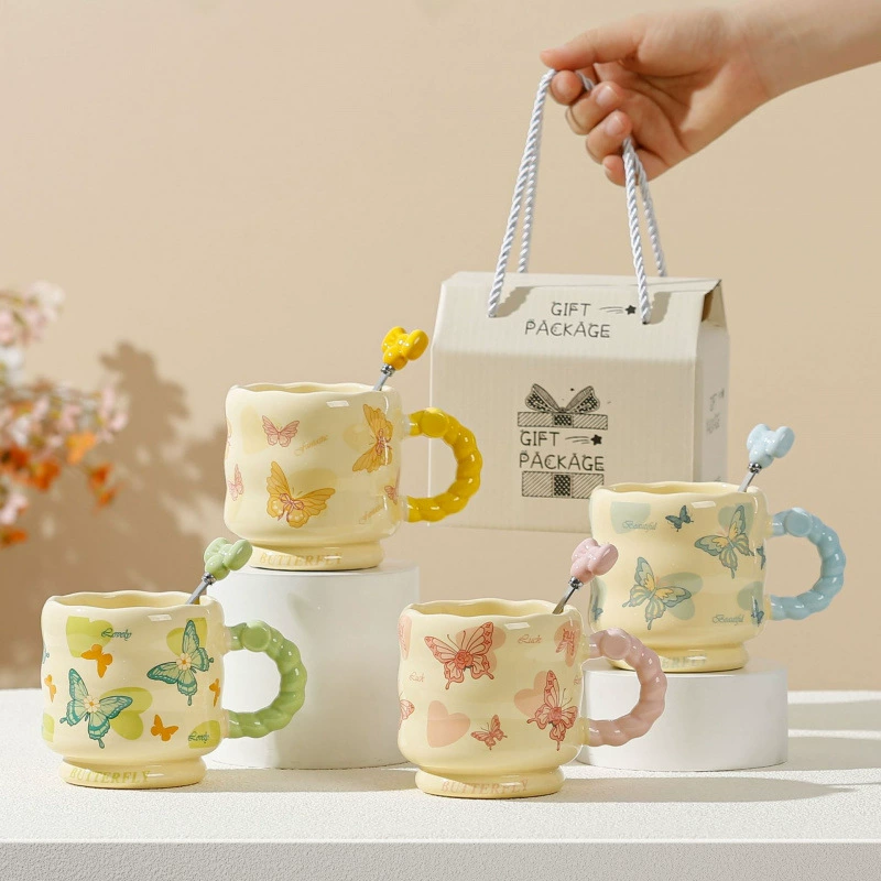 High quality ceramic coffee wineglass, Birthday gift