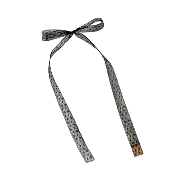 Lace accessory handmade with bow