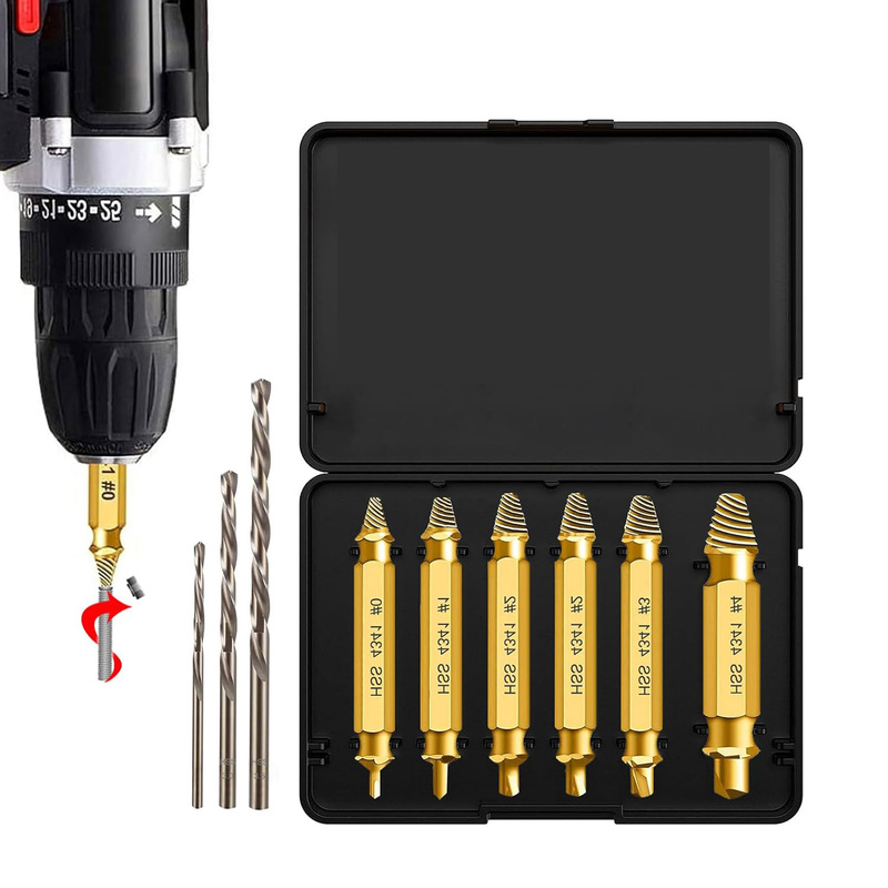 跨境断丝取出器新款断头螺丝取出器万能取丝滑丝专用工具拆卸神器|undefined