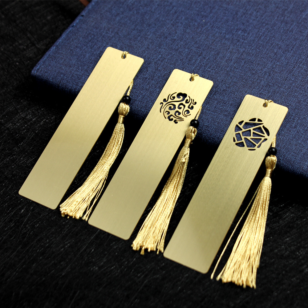 Metal Guofeng bronce marcadores personalizados logotipo grabado xiangyun compañeros de clase marcadores de graduación maestros y estudiantes image 3