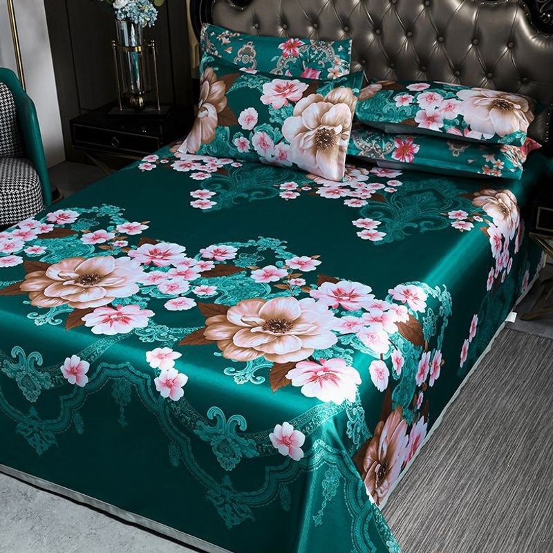 Estera de hielo estera de tres piezas set de estera de verano sábanas caseras dobles una sola pieza lavadora plegable estera de aire acondicionado suave