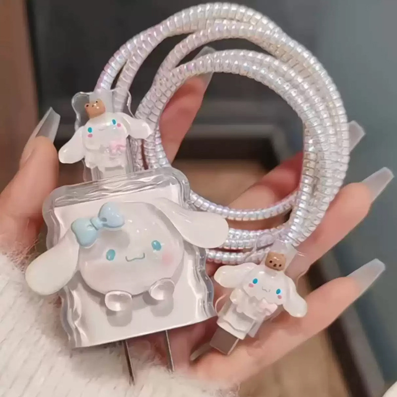 Cute cartoon cable protector para Apple 15 / 16 / 17air cable de carga a prueba de caídas casca anti-ruptura