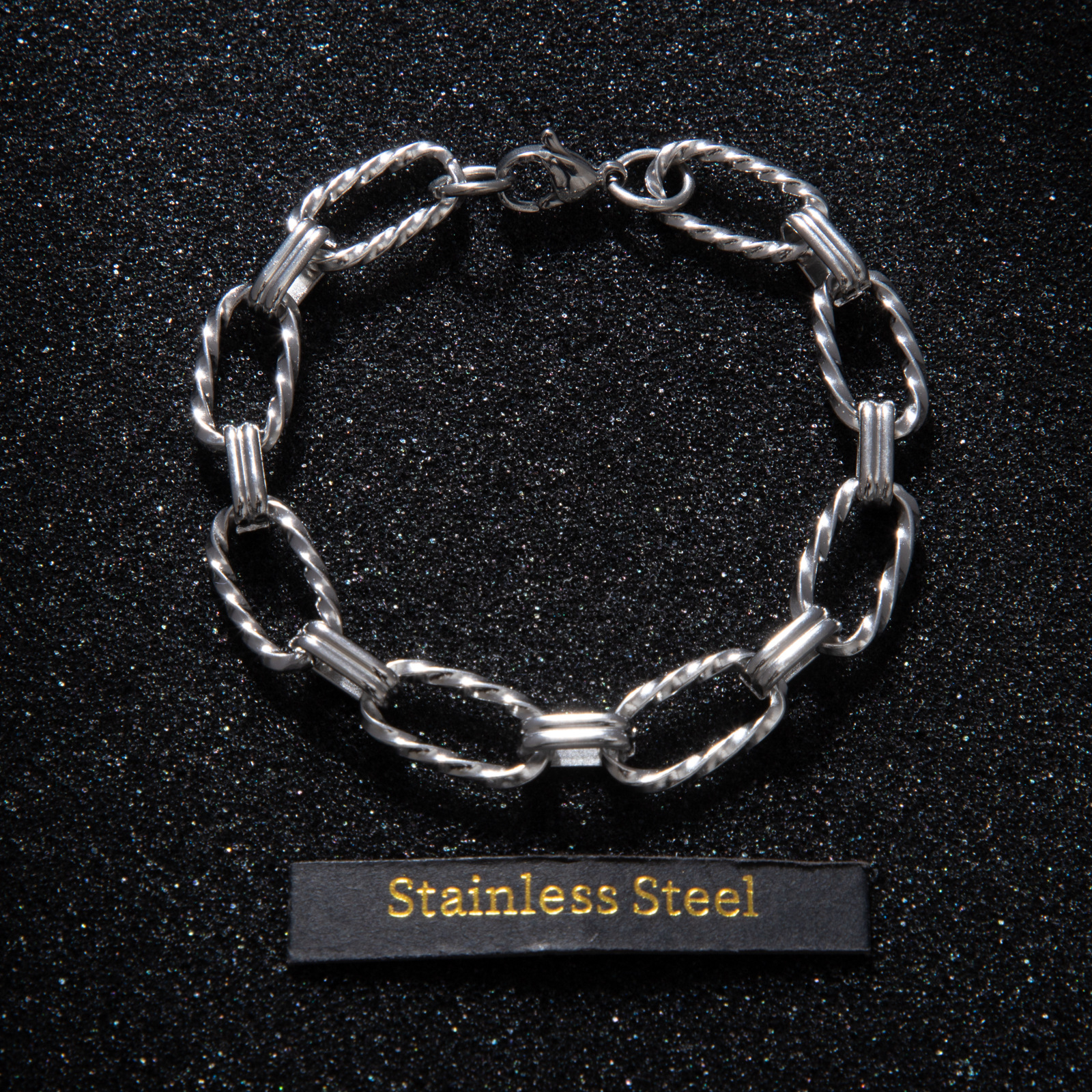 Solid Color Pattern 1 Piece Titanium Steel Chain Chain Vacation Classic Style Solid Color