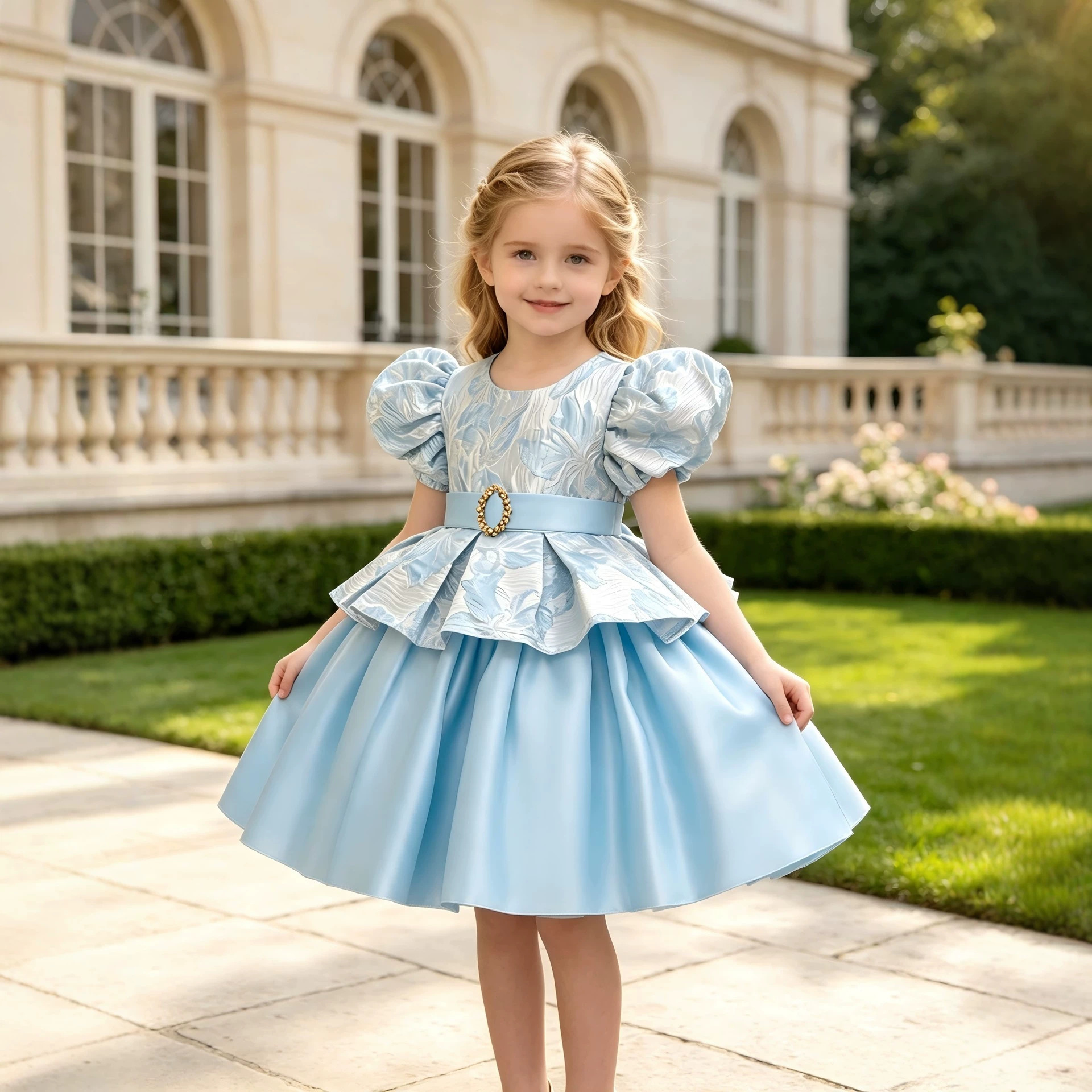 Children's Dress Princess Dress Girl Flower Girl Birthday Piano Performance Host Performance Dress Princess Style