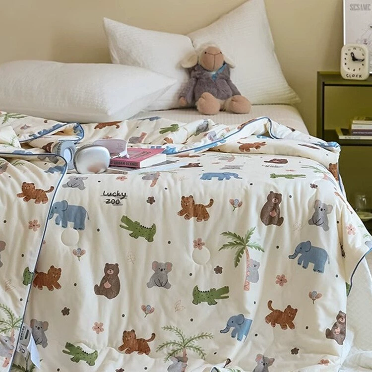 Милое и мягкое летнее одеяло с кондиционером, тонкое одеяло, 20% соевое одеяло для студенческого общежития, детское летнее одеяло 1,5/2,0 м