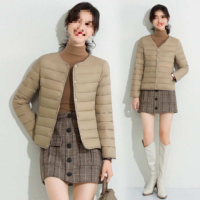 따뜻한 업그레이드 코튼 코트 카키