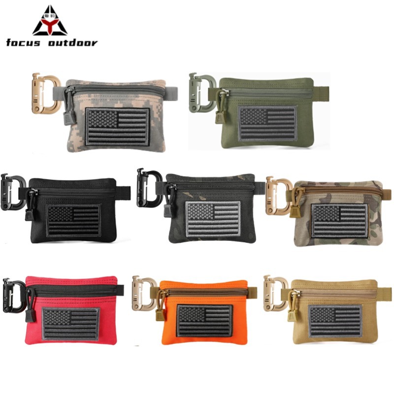 Bolsa de tarjetas multifuncional bolsa de cambio táctica bolsa de almacenamiento modular llave bolsa de accesorios de auriculares almacenamiento modular impermeable