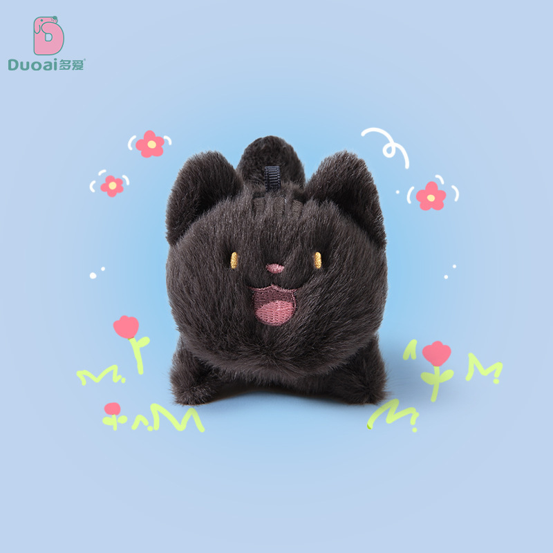 Duai 本物のかわいい漫画猫ぬいぐるみ人形ペンダントかわいい三毛猫キーホルダー卸売|undefined