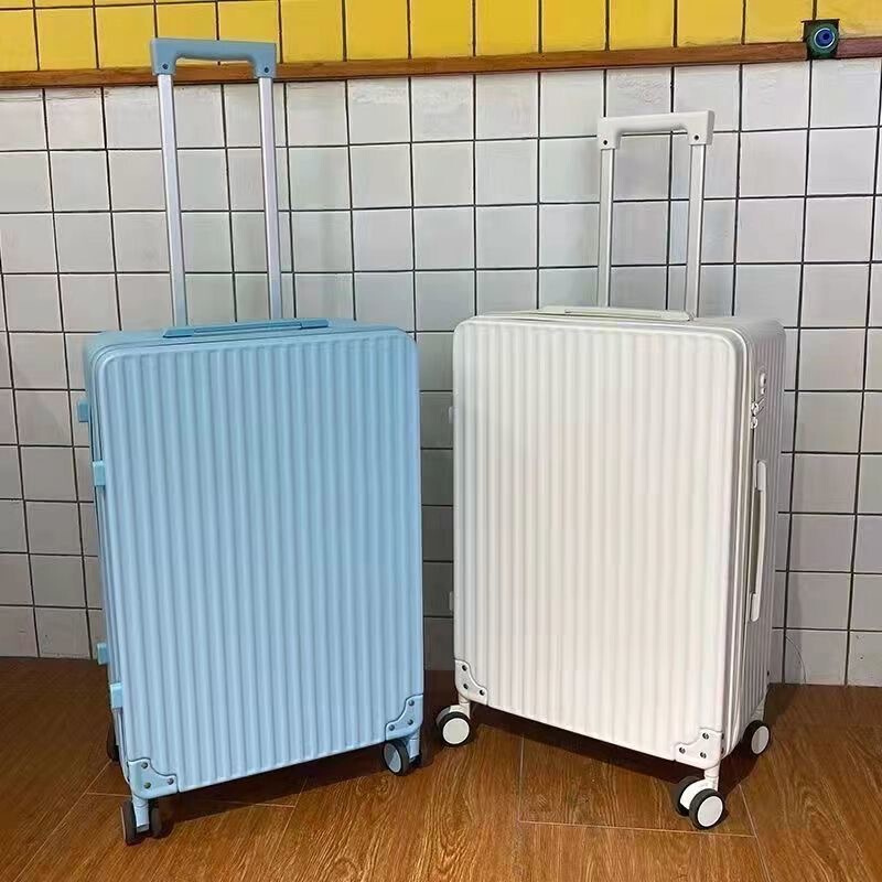 New Suitcase Ins Women's Strong and Durable Universal Wheel Leather Suitcase Trolley Case Men's Large Capacity Password Thickeneded Box